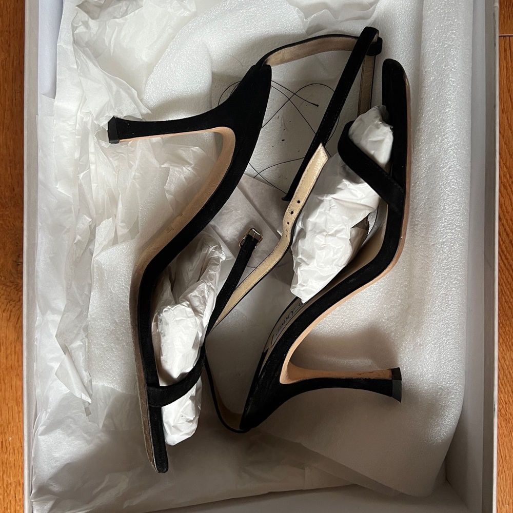 Jimmy Choo Black Strappy Heels